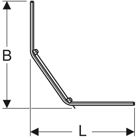 558.206.00.1 Пятиугольный передний элемент Porsgrund Showerama 10-5 Geberit  - Вид №2