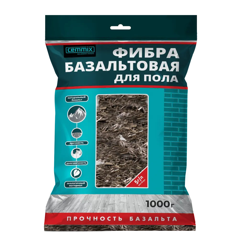 Фибра базальтовая CemFibra R 1 кг 82553541 STLM-2099602 CEMMIX 