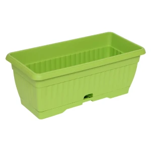 Балконный ящик 19x16x40 см v12.2 л пластик зеленый киви
