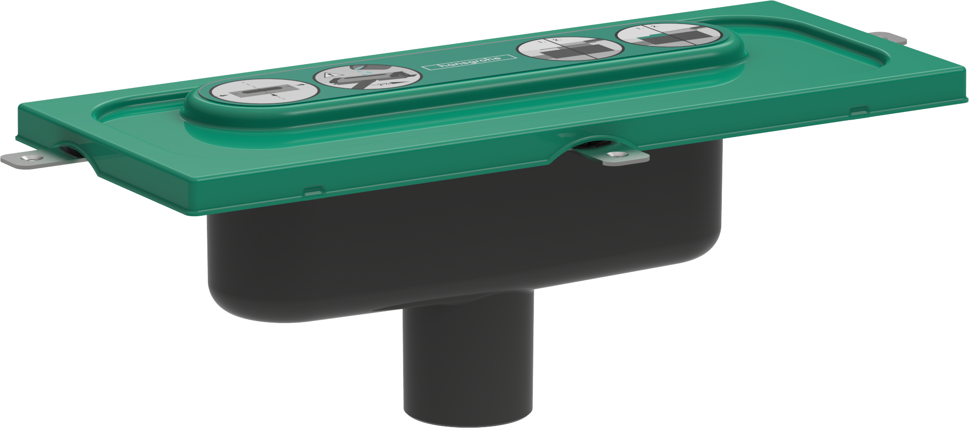 01002180 uBox universal Базовый комплект для отделочных комплектов для вертикального монтажа Hansgrohe 