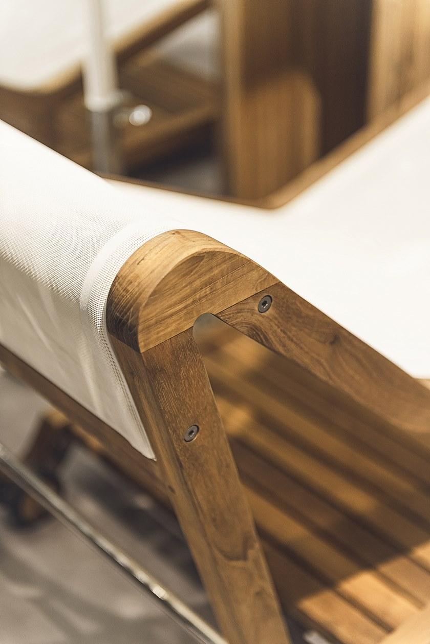 Atmosphera Садовая кушетка из тика и текстиля Infinity In.lt. - Вид №5