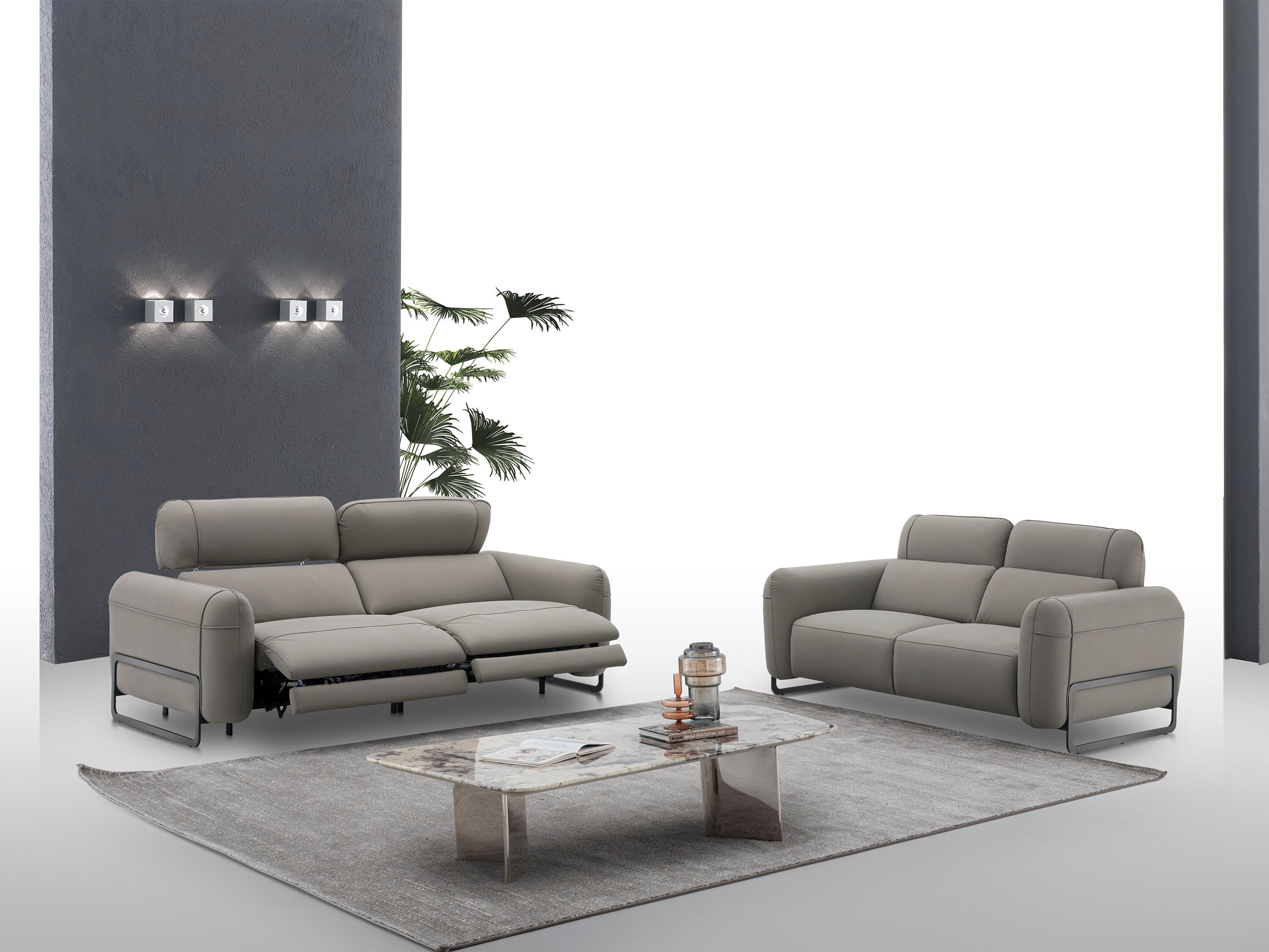 Кожаный диван с электроприводом на 2 сиденья CAMPO DE' FIORI CL359 ARCH-00108551 - Вид №5