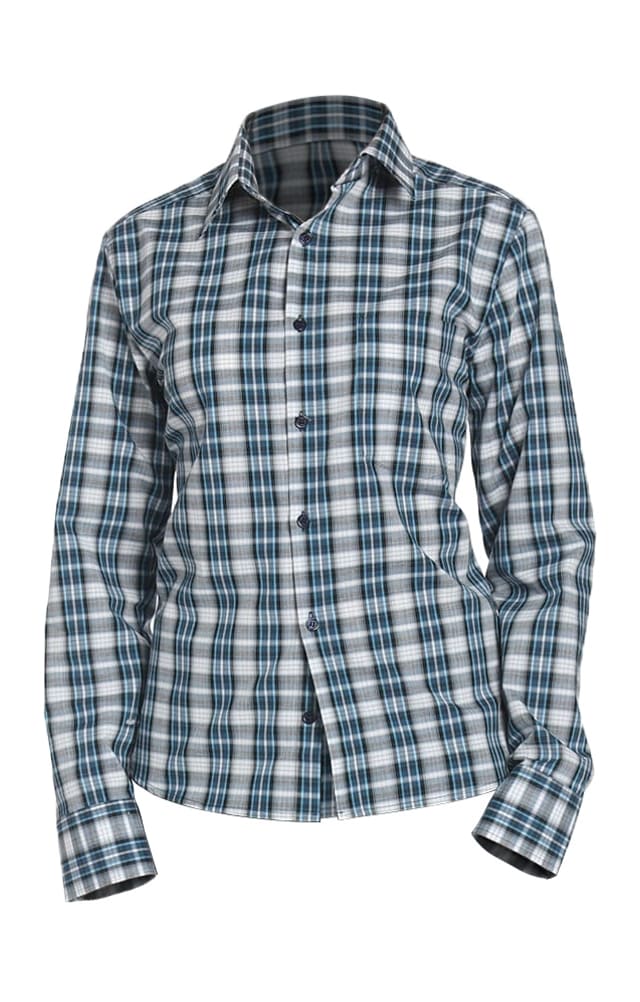67805 Рубашка в клетку plaid blue (шотландка синяя) HIPSTER  Толстовки, рубашки, футболки, тенниски  размер 44 (88) 