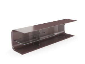 Деревянный прямоугольный низкий журнальный столик с отсеком для хранения