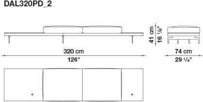 B&B Italia 3-х местный тканевый диван Dock sun-id-1376507 - Вид №45