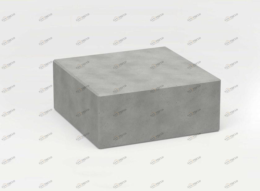 CO33 Садовый столик квадратный из бетона Angulus B4.l