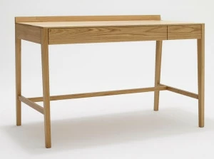 sixay furniture Прямоугольный письменный стол из массива дерева с ящиками Theo