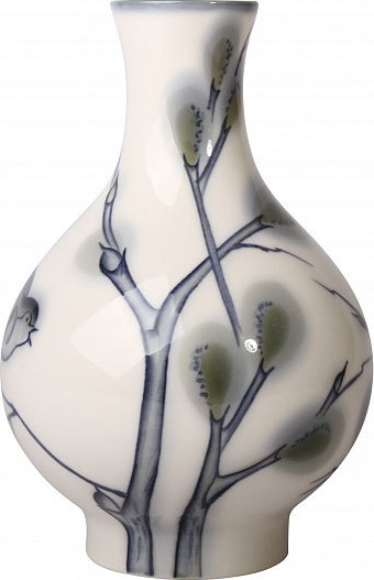 10562645 Императорский фарфоровый завод Ваза "Весна" "Восточная" Фарфор твердый 