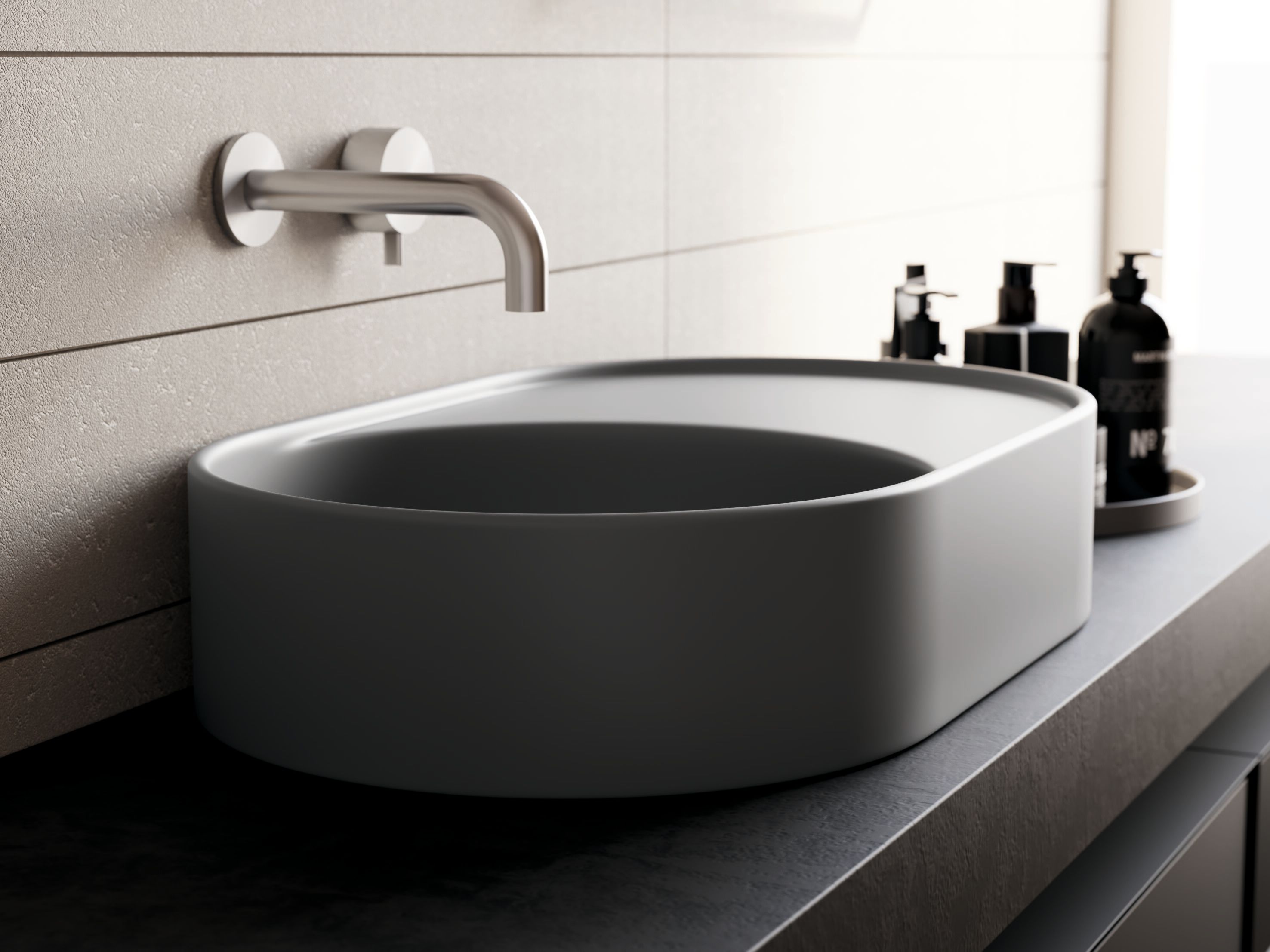 Керамическая овальная столешница Galassia T65 ARCH-00087344