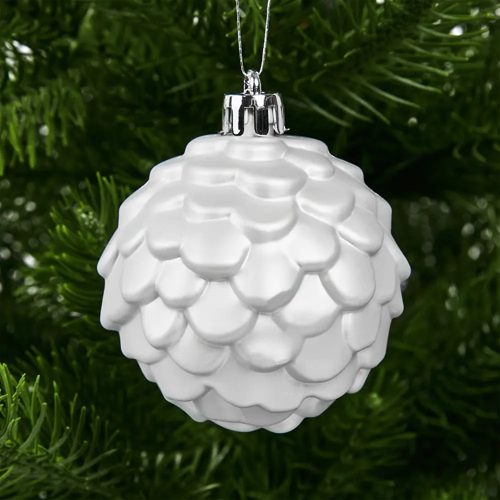 87036340 Набор новогодних шаров Christmas ø5-6 см цвет белый 25 шт. STLM-0956985 Santreyd  - Вид №2