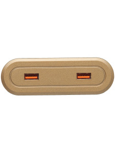 Блок электрических розеток Stripe Smooth 12027 Gold NAVAKO