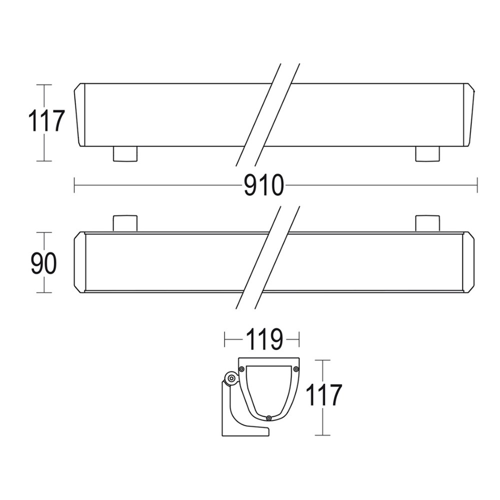 Profilo 900 Ghidini Profilo .05 Темно-Cерый (Матовый) - Вид №1