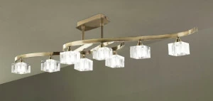 Потолочная люстра Mantra Cuadrax 1101 MANTRA ДИЗАЙНЕРСКИЕ, CUADRAX BRONZE 058844 Бронза