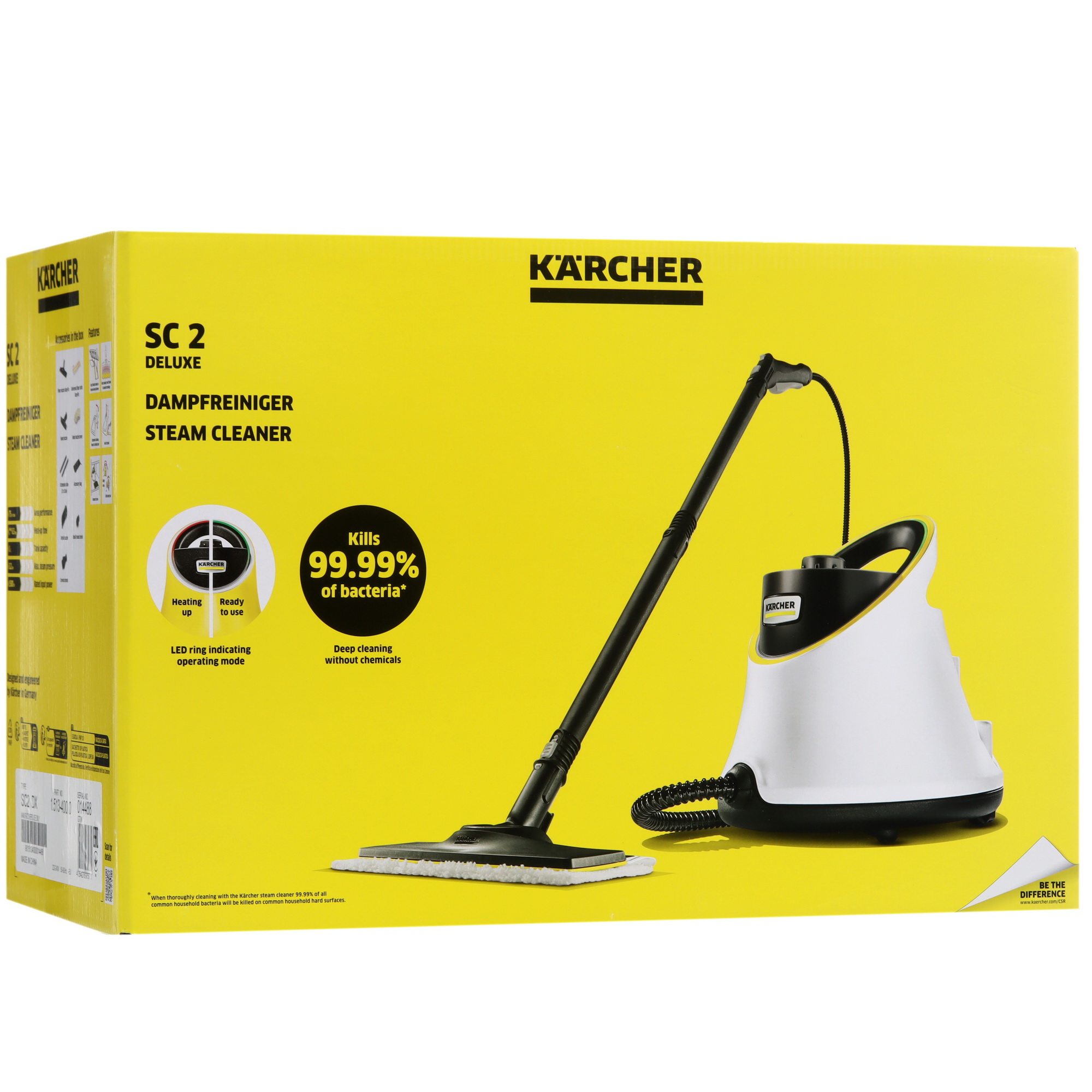 9067397 Пароочиститель Karcher SC 2 De Luxe белый STDN-0063130 - Вид №14