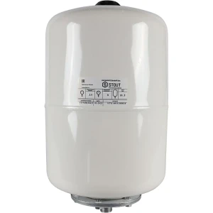 Расширительный бак для ГВС 18 л Stout 3/4" белый