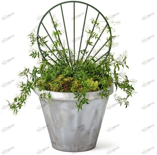 Nola Industrier Кашпо для общественных мест из оцинкованной стали с решеткой  Ö16-04bs 