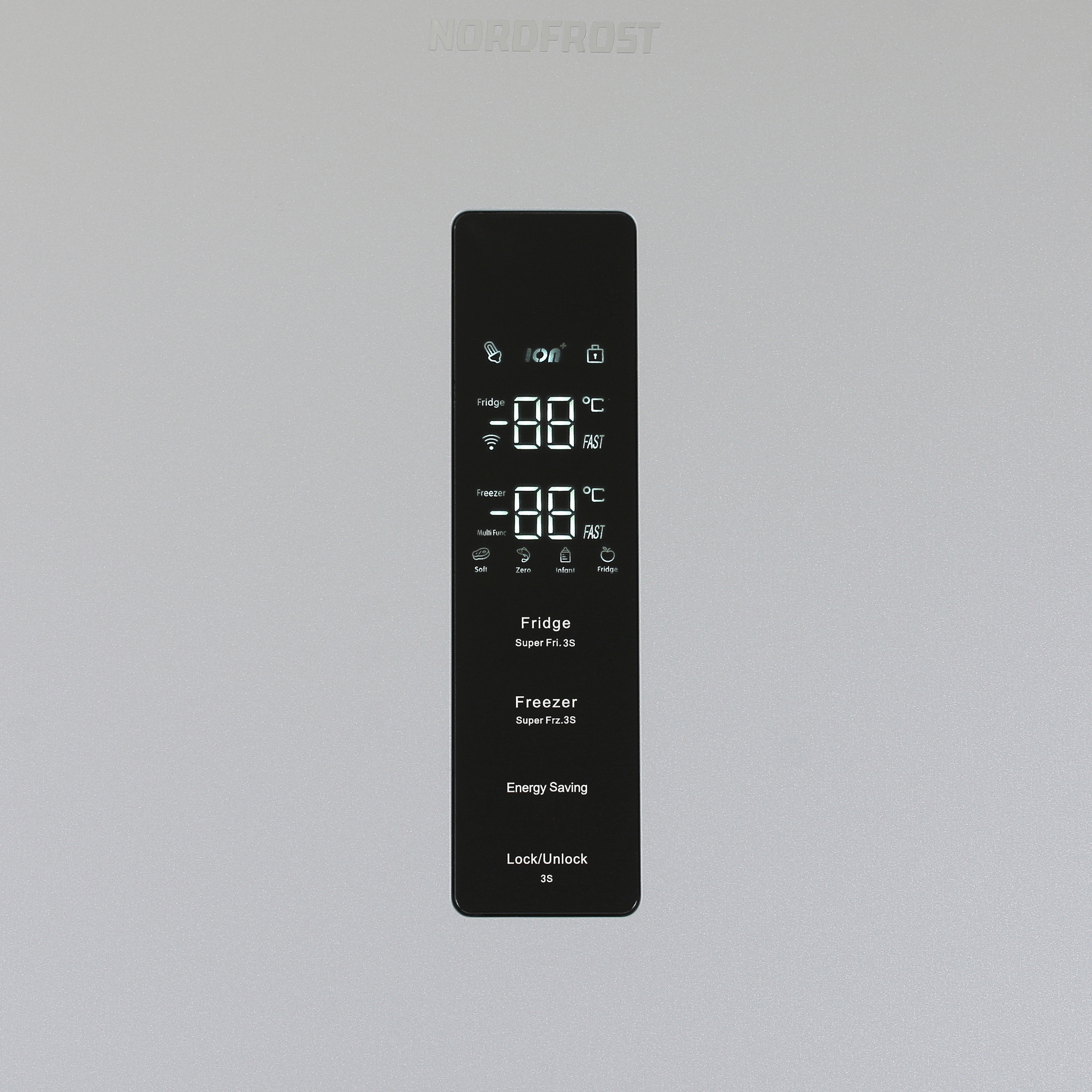 9944654 Холодильник с морозильником   Nordfrost RFC 350D NFS серебристый STDN-0024657 - Вид №9