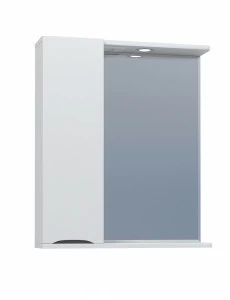 Зеркало Minor 600 лев.600⨉150⨉700 мм белый