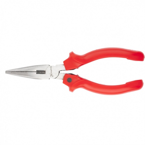 Длинногубцы прямые Standard 160 мм шлифованные пластмассовые рукоятки MATRIX 12548 - Вид №3