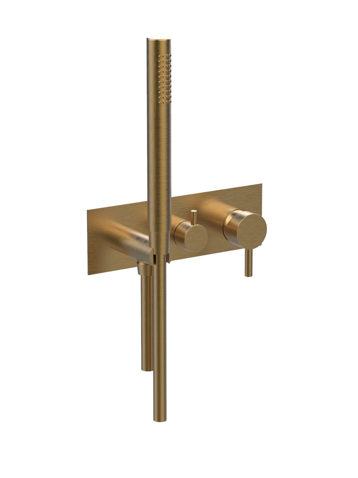 Настенный смеситель для ванны с 3 отверстиями и ручным душем Rubinetterie Frattini отдельная эстетика ARCH-00136591 - Вид №33