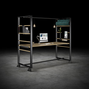 Секционный стол с регулируемой высотой на колесах