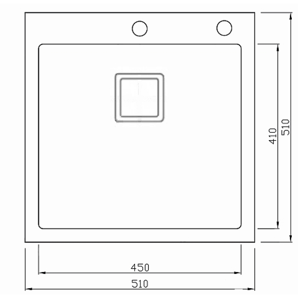 Кухонные мойки Eco Marino SMB-5151SQ.B SEAMAN SMB-5151Q - Вид №4