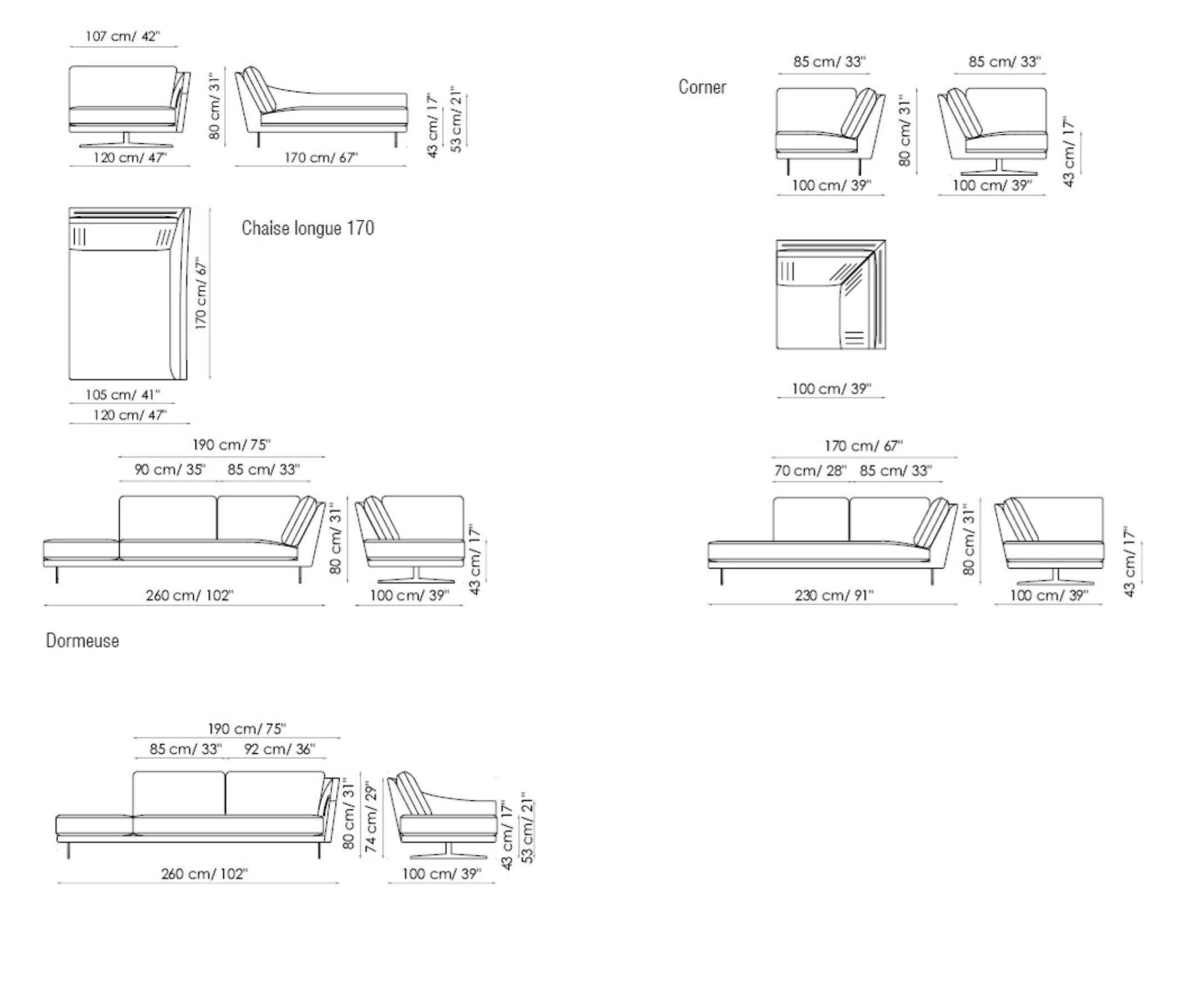 Ткань диван BONALDO SKID ARCH-00074772 - Вид №8