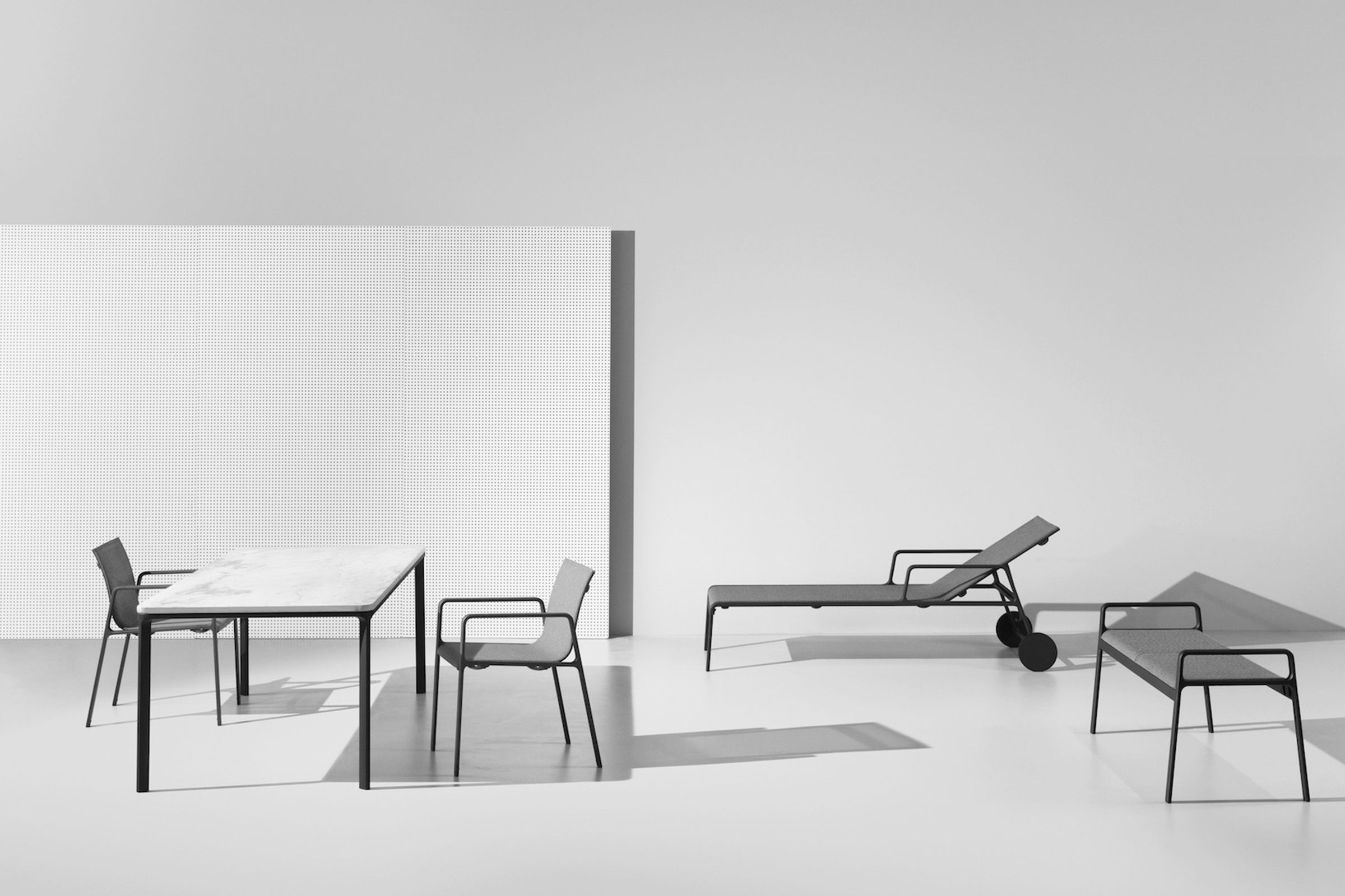 Мраморный прямоугольный садовый стол Kettal Park Life ARCH-00095703 - Вид №4