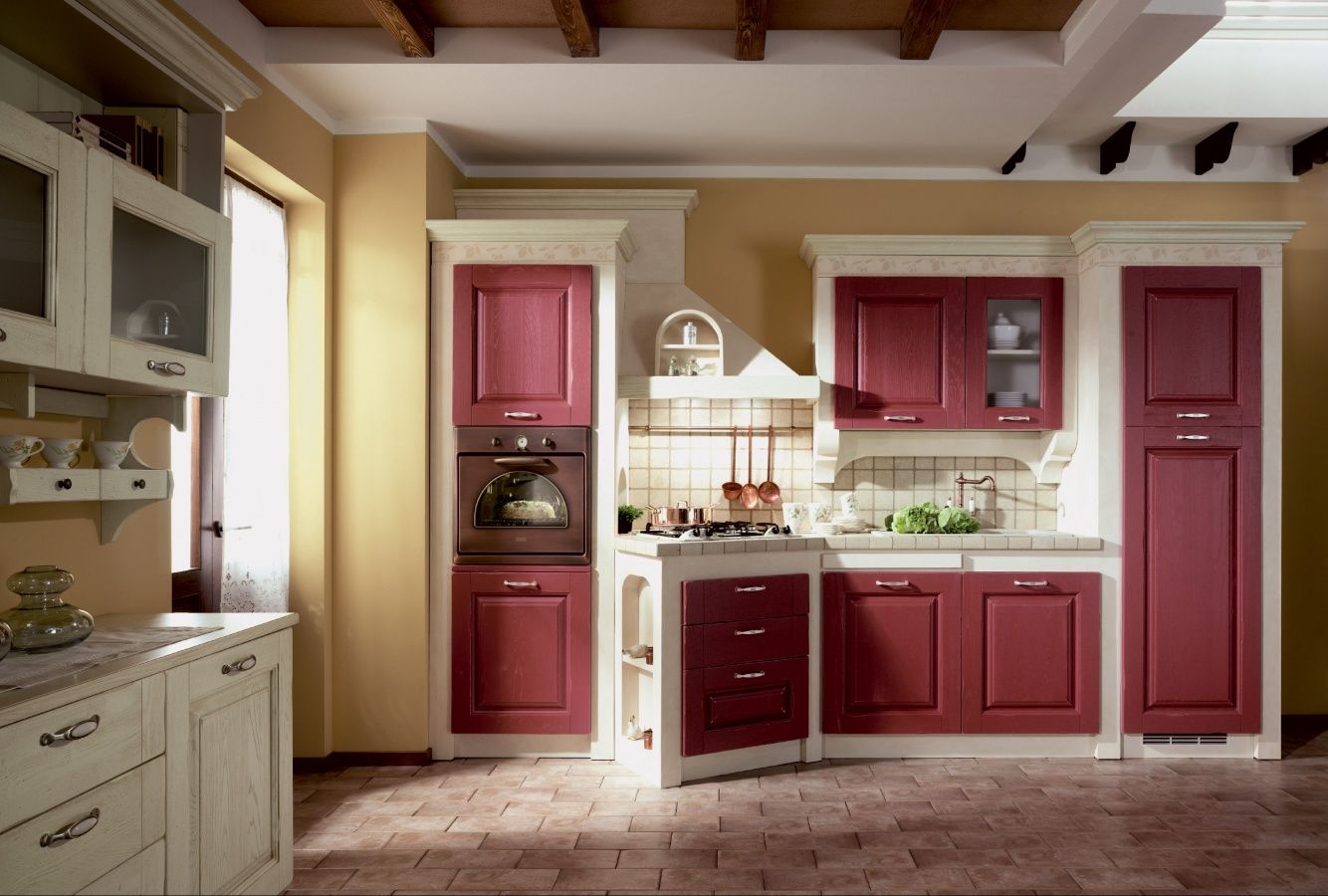 Встроенная кухня из ясеня Floritelli Cucine ARCH-00143109 - Вид №2