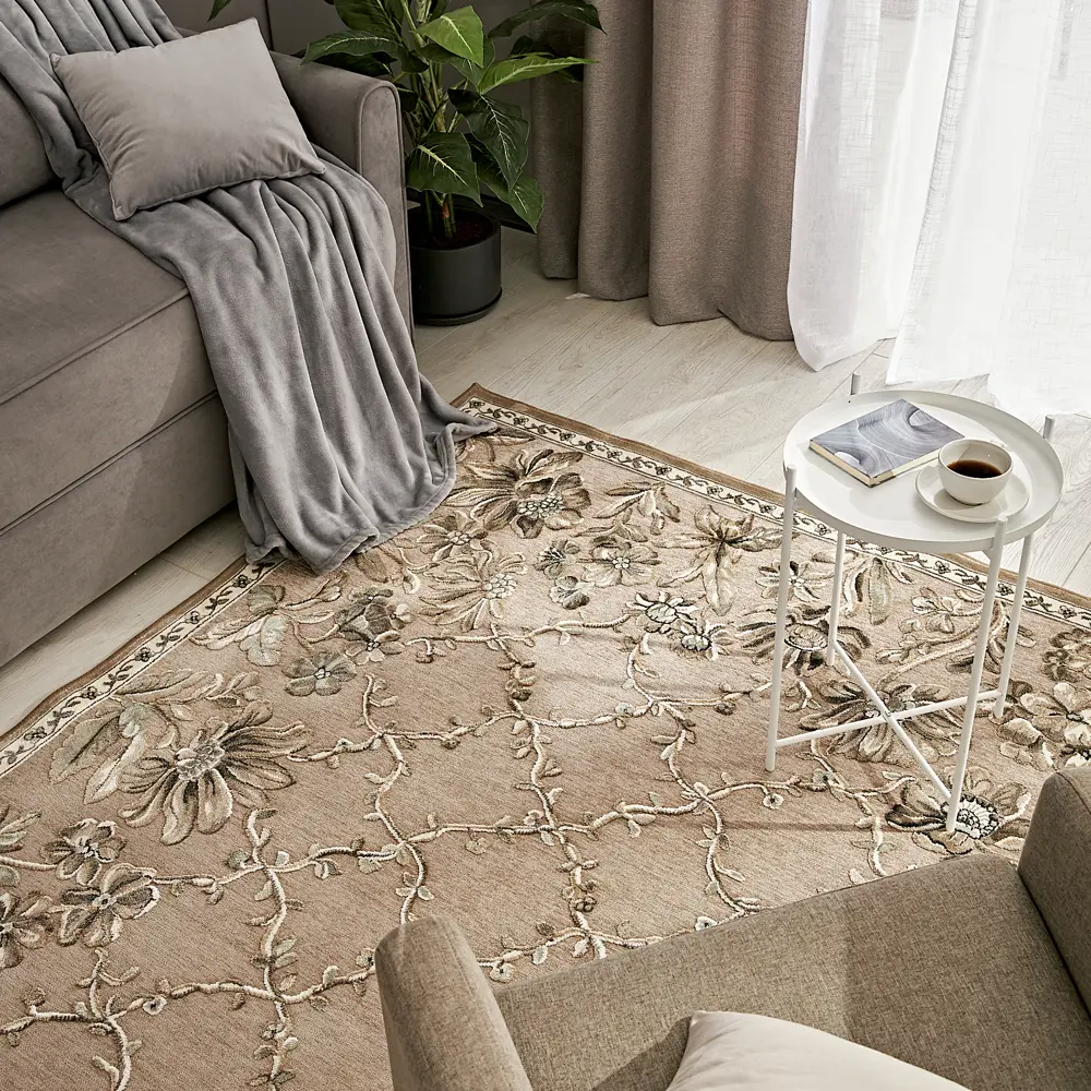 Ковер вискоза Genova 262-652590 240x340 см цвет бежевый RAGOLLE STLM-2009023 - Вид №5