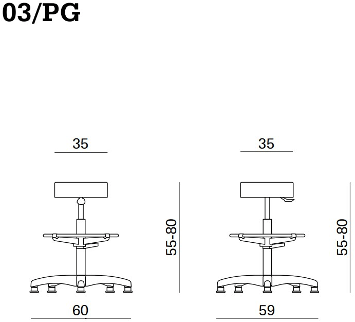 Linea Fabbrica Офисный стул с регулируемой высотой и подставкой для ног Duke soft sun-id-1467273 - Вид №1
