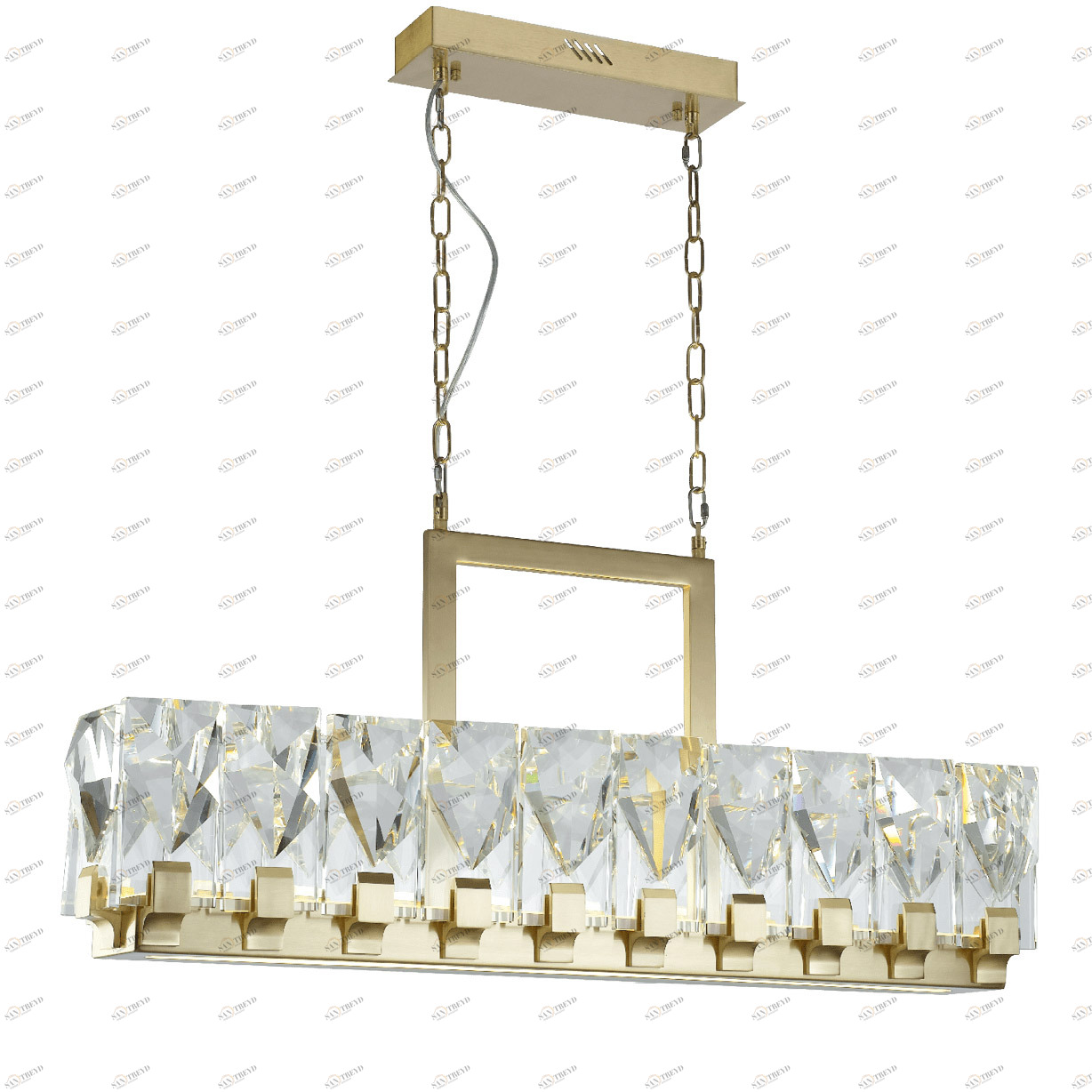 Люстра стеклянная 41х96 см золотая Peruzzi MD18090003-22A DELIGHT COLLECTION ДИЗАЙНЕРСКИЕ 00-3883083 Золото;прозрачный 