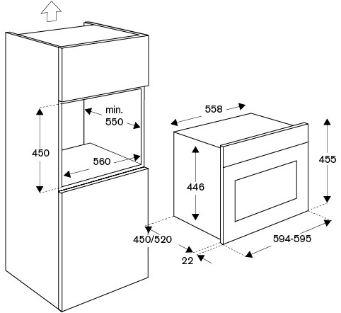 Bertazzoni Многофункциональная встраиваемая комбинированная микроволновая печь Professional sun-id-1473025 - Вид №3