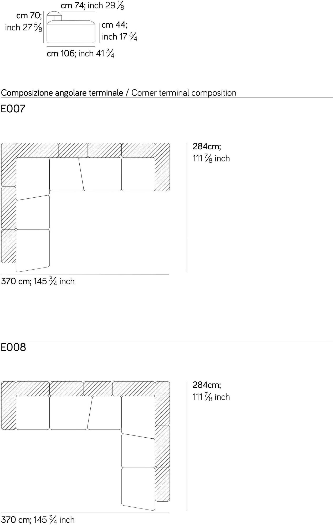 AMURA 3-х местный модульный диван Lapis Am001.060 - Вид №11