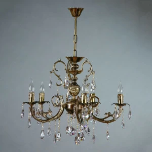 Подвесная люстра Ambiente Alicante 8888/5 PB Tear drop AMBIENTE ДИЗАЙНЕРСКИЕ, ALICANTE 181507 Бронза