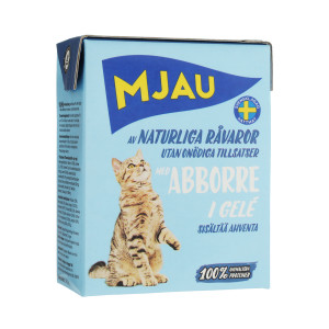 ПР0040561 Корм для кошек мясные кусочки в желе с окунем конс. MJAU