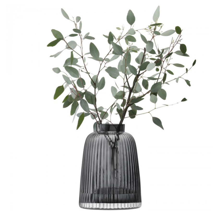 Ваза Pleat 26 см серая LSA International G139926847 - Вид №2