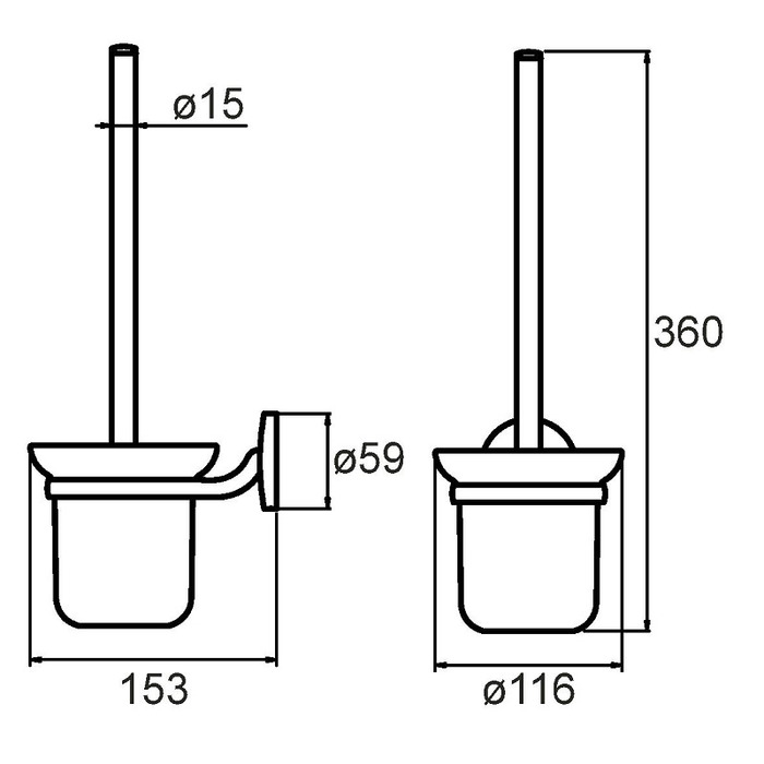 CADSMG0M47 Milardo Cadiss Ерш подвесной (настенный) Cadiss Россия  - Вид №1