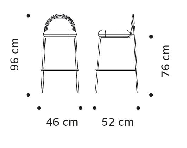 Стул из нержавеющей стали Mambo Unlimited Ideas Ривьера ARCH-00036444 - Вид №8
