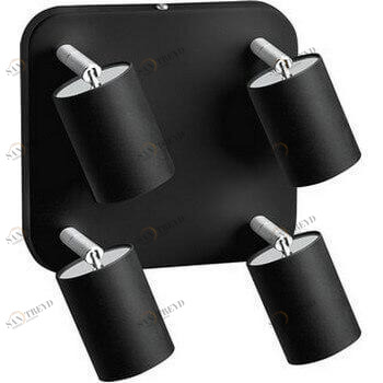 Спот потолочный галогеновый на 4 лампы графит Eye Spot 6022 NOWODVORSKI EYE SPOT BLACK 00-3891216 Черный 