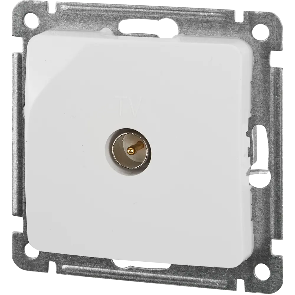 Телевизионная розетка встраиваемая Hegel РСТВ-401 цвет белый STLM-2194041 - Вид №1