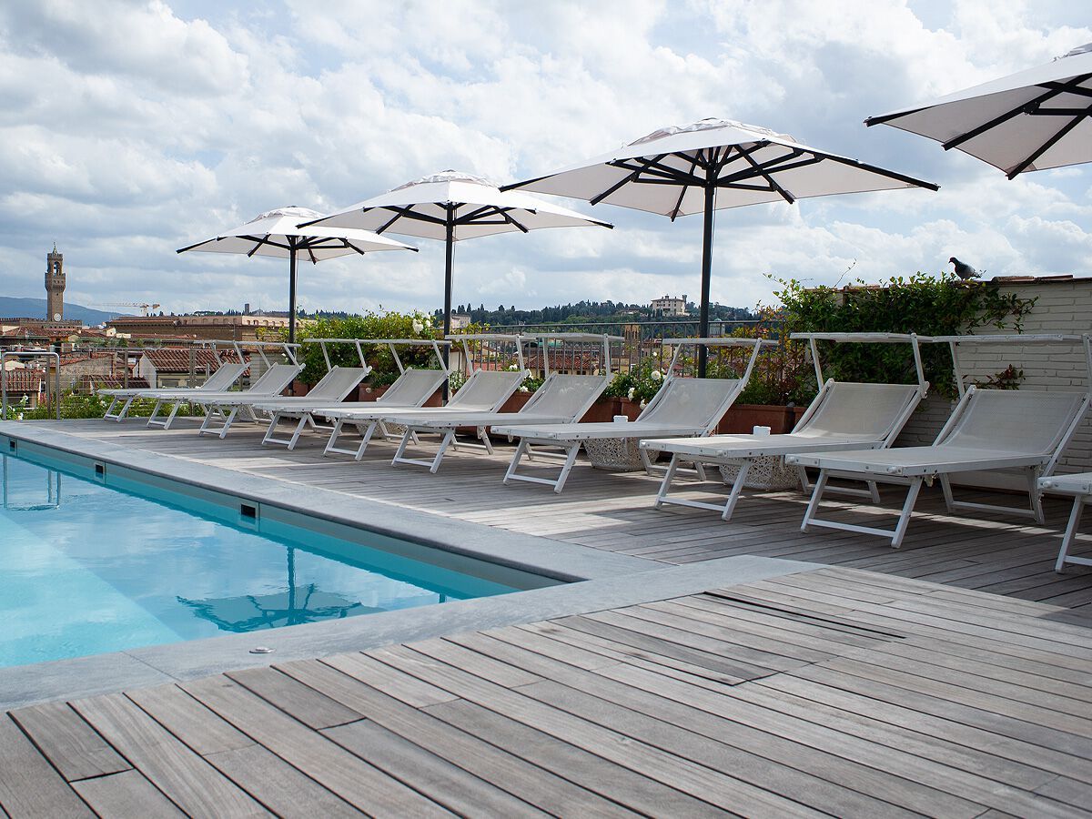 Зонт с телескопическим центральным полюсом Ombrellificio Poggesi JOK ARCH-00102799 - Вид №1