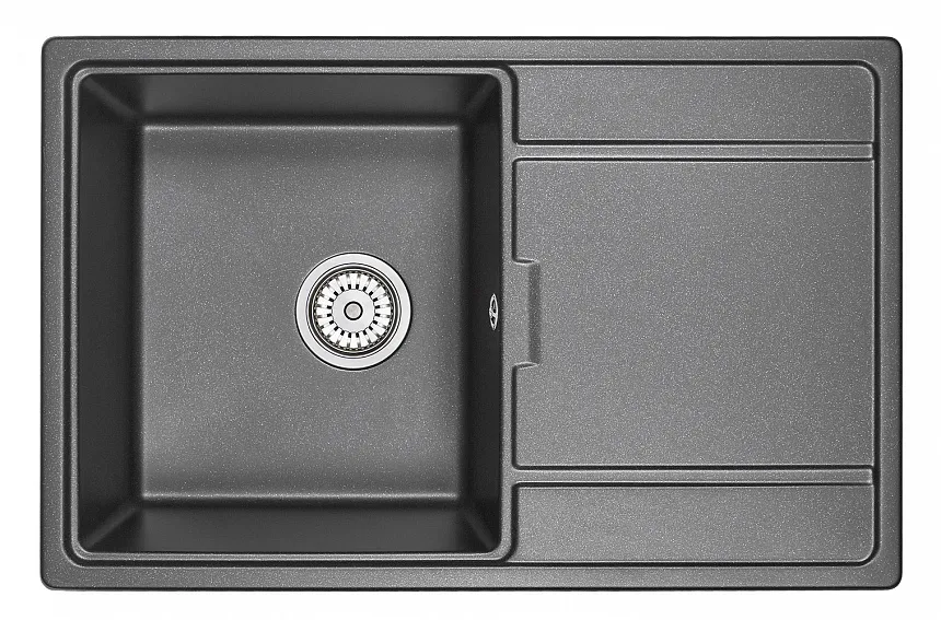 7804, ЧЁРНЫЙ, кухонная мойка, кварц