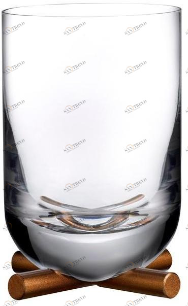 NUDE Хрустальный бокал для виски с латунным основанием Camp sun-id-1424757