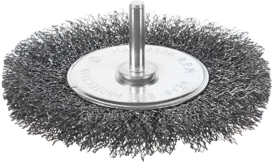 Дисковая щетка Dexter 100 мм для дрели - металлическая обработка поверхностей 17410436