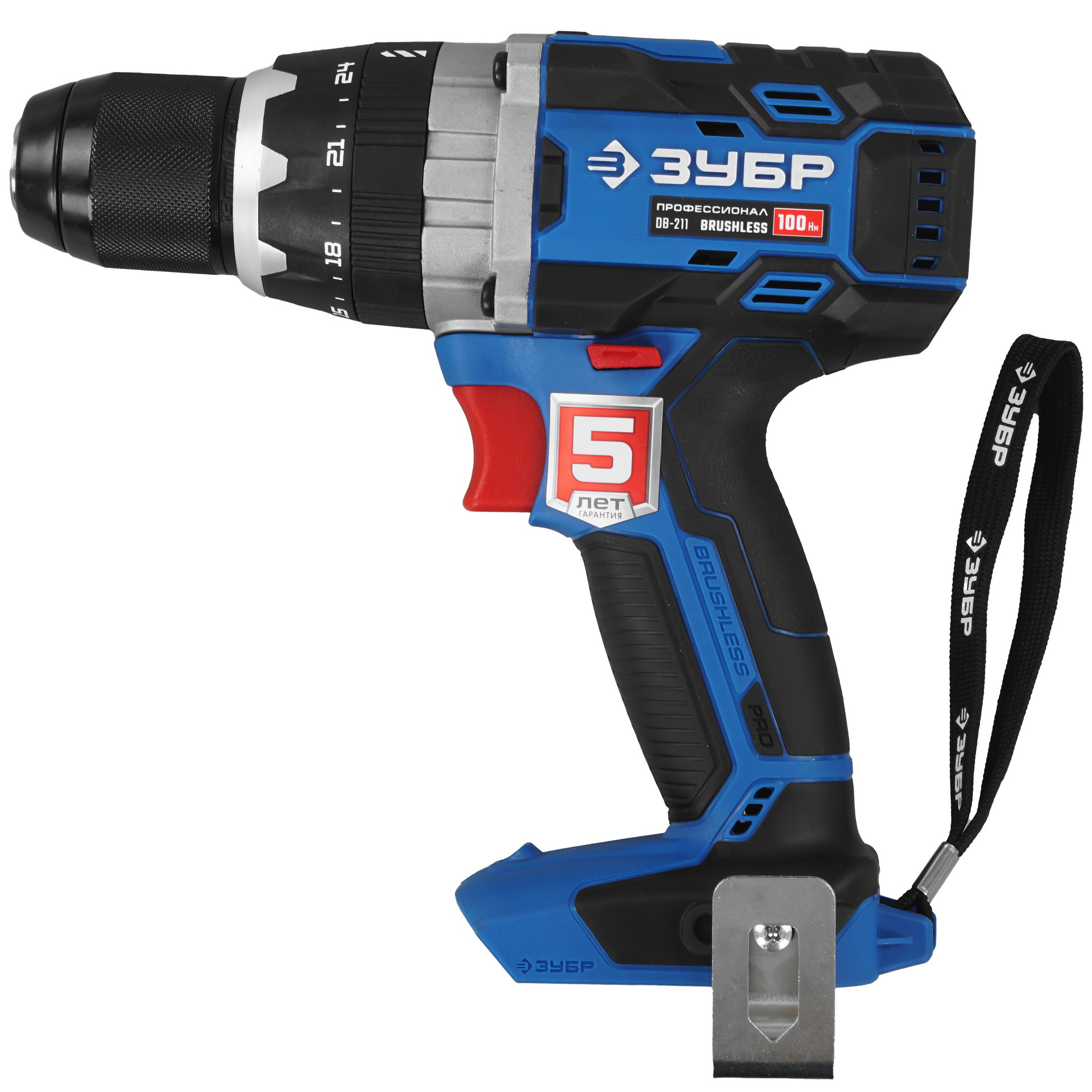 Дрель-шуруповерт Зубр DB-211 20V MAX LITHIUM PRO  , Без ЗУ, Без АКБ 5451689 STDN-0077233