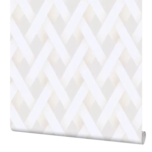 Обои флизелиновые Palitra Home Super белые с геометрическим рисунком 1.06 м 89436985