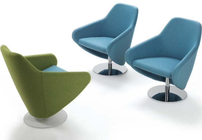 Segis Вращающееся кресло из ткани с подлокотниками  I140  - Вид №1