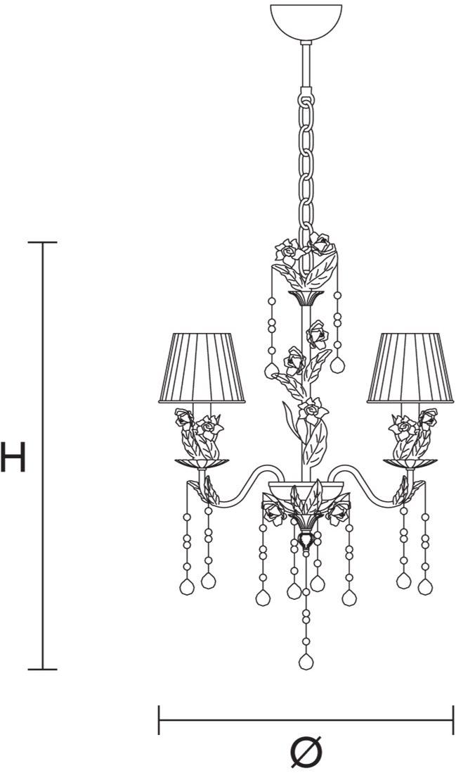 Masiero Люстра с кристаллами Ceramic garden sun-id-1512166 - Вид №2