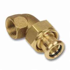 18096542 SANHA 8096G пресс-фитинг, бронза, сгон ВПр-ВР, самоуплотн. 54x2 мм